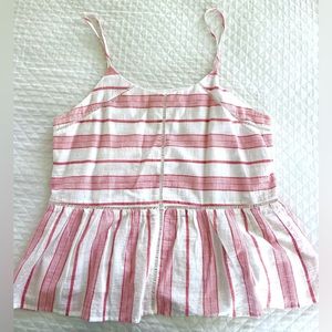 IMPECCABLE PIG Pink Striped Tank Top
